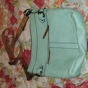 Belk seafoam green/blue purse